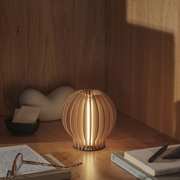 Radiant rund LED lampe, oak, Eva Solo