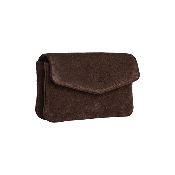 FaithMBG Coin Purse Suede, dark brown, Markberg