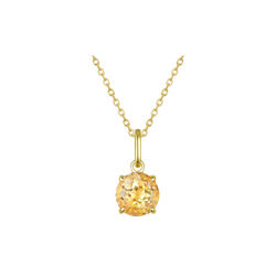 Selene Prong Charm, citrine, Nila Noor
