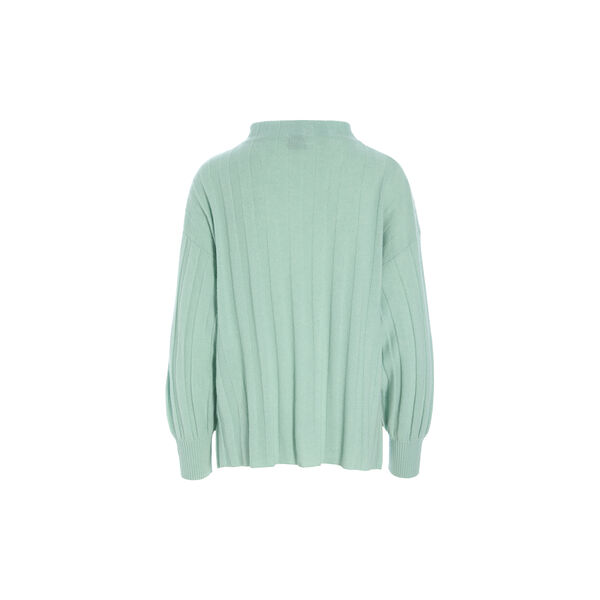 Cloud cashmere Ribbed Blouse, green jade, BITTE KAI RAND