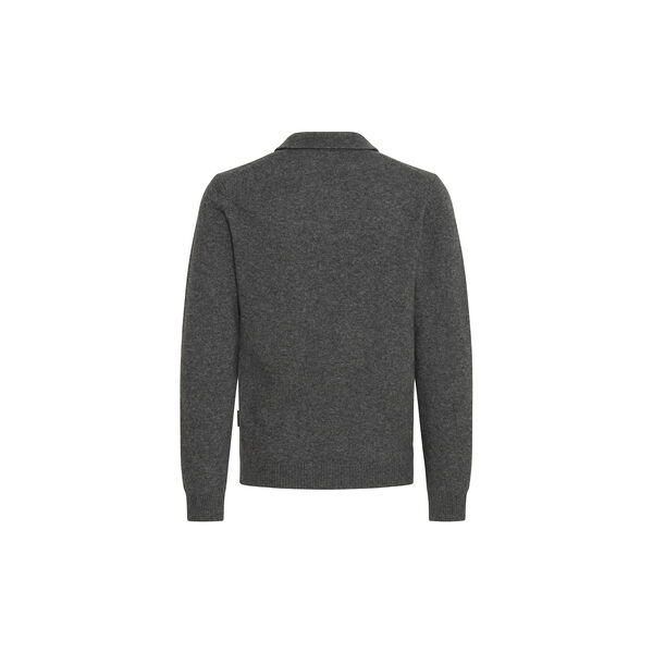 CFKARL Lambswool Polo Knit, silver mink melange CFKARL Lambswool Polo Knit, silver mink melange, Casual Friday