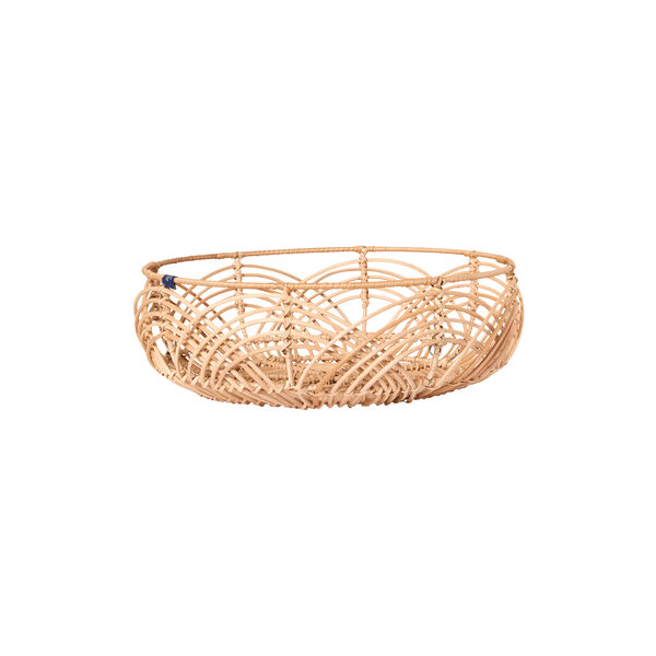 Wavy Rattan kurv 38 cm, natural, Lexington