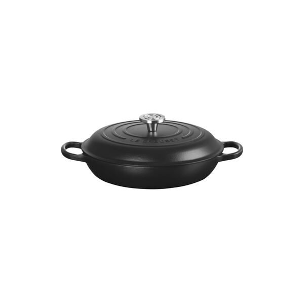 Signature st&oslash;pejern buffetgryte | 30 cm | Matte Black, Le Creuset