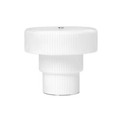 Ripple Portable Lamp | H 16,5 | White | Belysning, Ferm Living