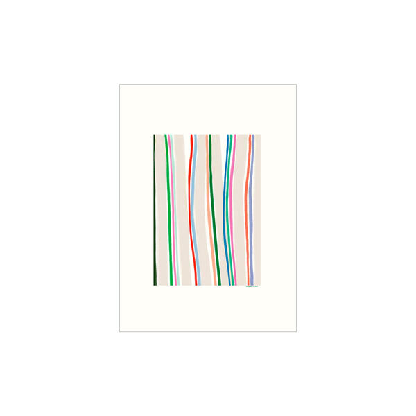 Fargerike linjer, Poster & Frame