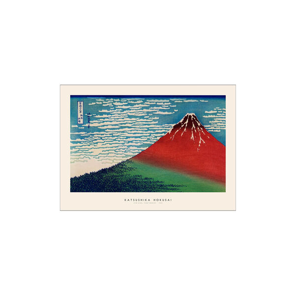 Katsushika Hokusai Fine wind, clear morning 50x70 cm, Poster & Frame