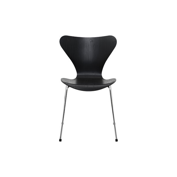 Serie 7™ 3107 farget stol, sort, Fritz Hansen