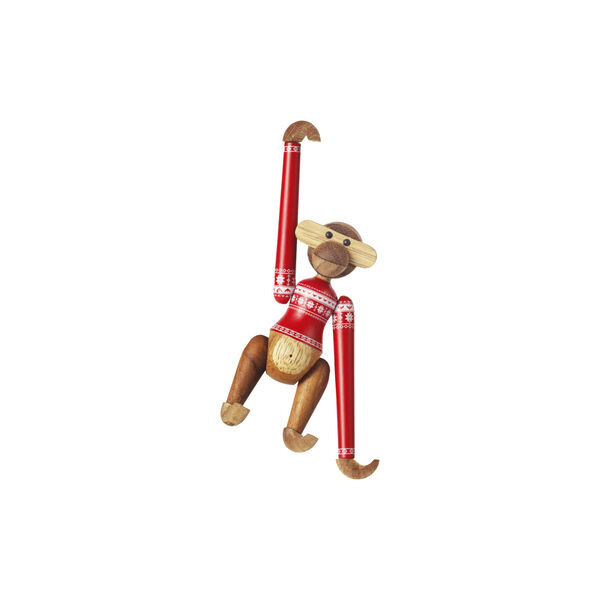 Ape med julegenser 2024 mini teak/limba, Kay Bojesen Denmark