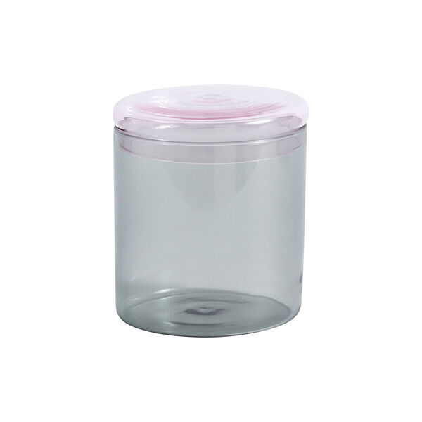 Borosilicate stor krukke, grey, HAY