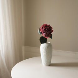 Hydrangea blomst, burgunder, Botané