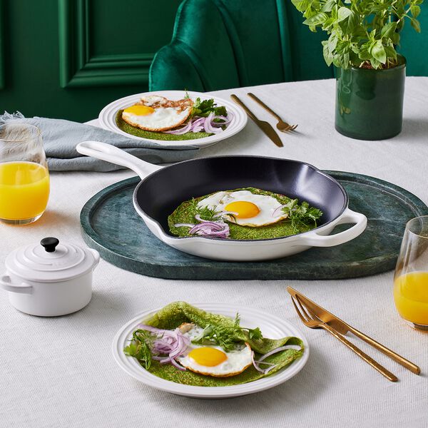 Signature st&oslash;pejern dyp stekepanne &Oslash; 26 cm, white, Le Creuset
