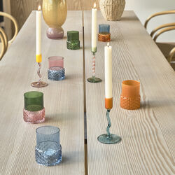 Styles Telysholder, blå/amber, Villa Collection