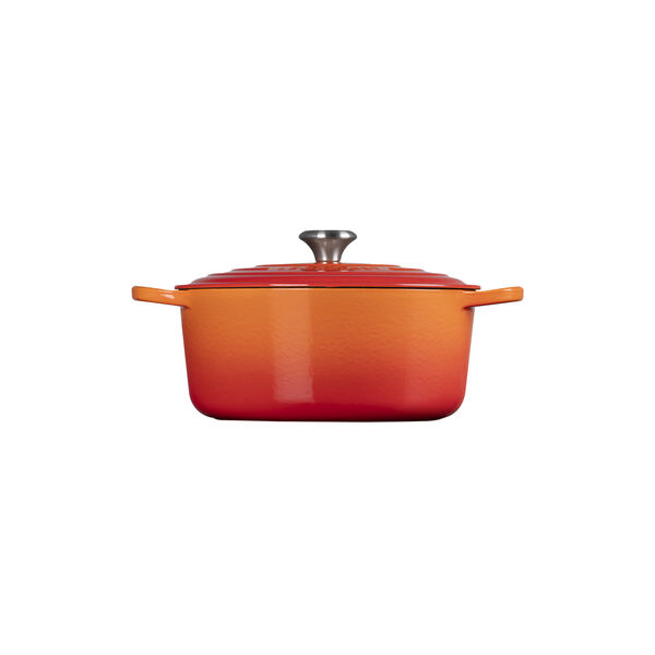 Signature st&oslash;pejern rund gryte &Oslash; 28 cm, volcanic, Le Creuset
