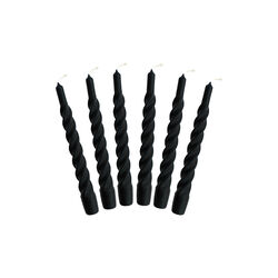 Candles With A Twist lys, matt black, Kunstindustrien