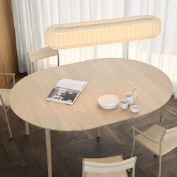 Expand spisebord circular D140, lys oljet eik, Northern