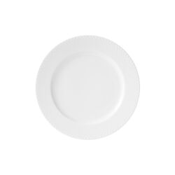 Rhombe middagstallerken Ø 27 cm, hvit