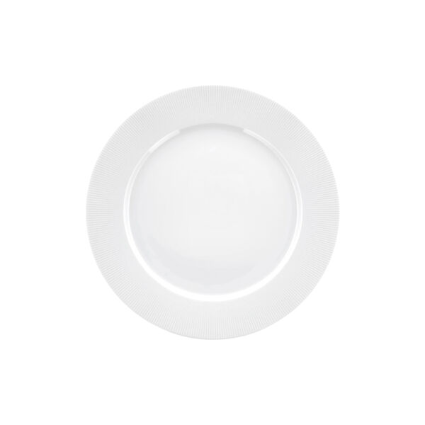 Eventail flat tallerken med fane Ø 28 cm, hvit, Pillivuyt