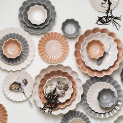 Oyster tallerken 20 cm, grey, Mateus