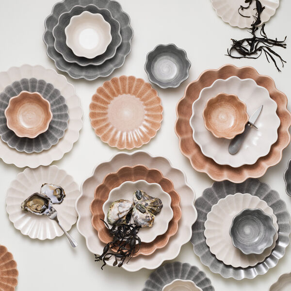 Oyster tallerken 20 cm, grey, Mateus