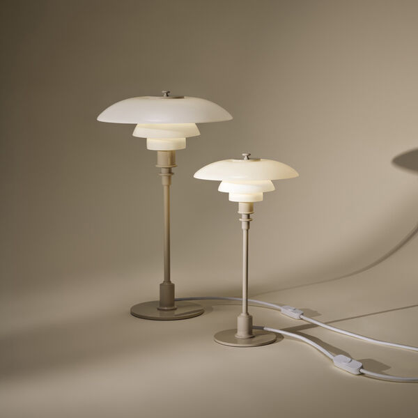 PH 2/1 Bordlampe, glossy beige, Louis Poulsen