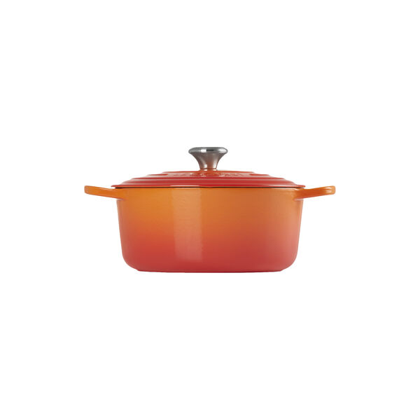 Signature st&oslash;pejern rund gryte &Oslash; 26 cm, volcanic, Le Creuset