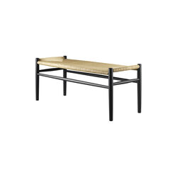 J83B benk, sort/natur, FDB Møbler