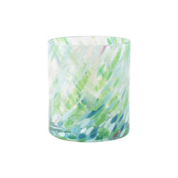 Swirl drikkeglass/lykt, gr&oslash;nn multi, Magnor