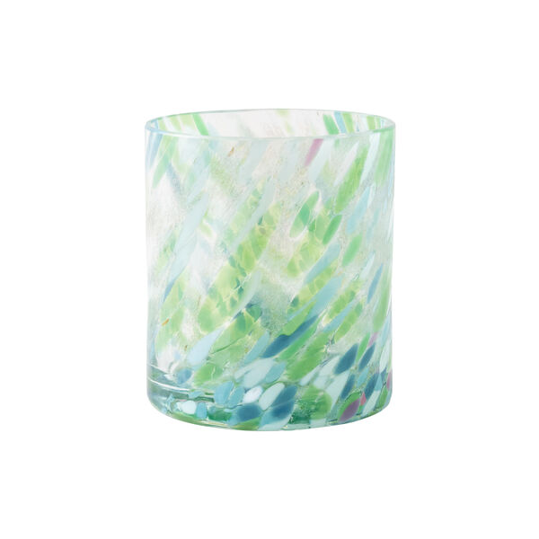 Swirl drikkeglass/lykt, gr&oslash;nn multi, Magnor