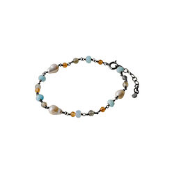 Mellow&nbsp;Blue&nbsp;armb&aring;nd, silver, Pernille Corydon Jewellery