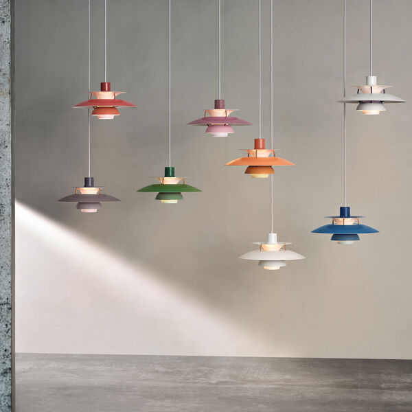 PH 5 Mini pendel, hues of modern white, Louis Poulsen