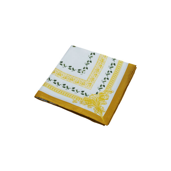 Green Flower Circle silkeskjerf, grønn, Flora Danica Denmark