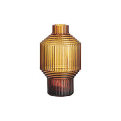 Pavillion Vase, dark amber, Kosta Boda