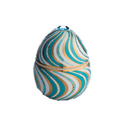 Bois de Russie duftlys egg, espiral blue, LADENAC