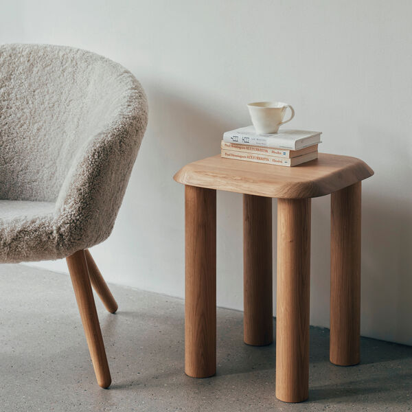 Ditzel loungestol, moonlight/oiled oak, Fredericia Furniture